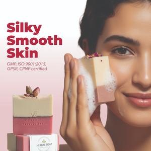 Jabón de Rosas Orgánico Herbal de Marca Privada, Jabón Artesanal Natural Blanqueador para Piel Seca, Barra de Baño, Empaque de Regalo, Fabricante OEM, Venta al Por Mayor - Product Image 3