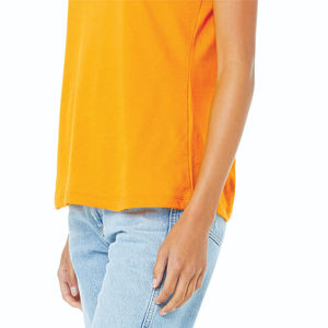 T-shirt à manches courtes en jersey décontracté pour femme, en coton peigné et filé en anneau 100 % Airlume, qualité durable, 32 fils simples, 4,2 oz, couleur or - Product Image 5