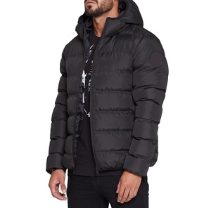 <b>Top</b> Selling Fabric Fashionable High Neck Smooth Zip-upHighly DemandedMen's Hooded Puffer Jacket Plain <b>Bubble</b> Anti-wrinkle - Product Image 3
