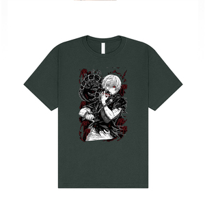T-shirt décontracté pour homme en coton respirant à manches courtes, imprimé DTG personnalisé, fabrication OEM ODM, vente en gros, fournisseur d'usine - Product Image 3