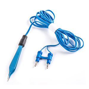 Forceps bipolaires Adson Electrisure 12,7 cm, pointe argentée 0,5 mm 2,0 mm, usage unique, autoclavable, stérile, acier inoxydable, manuel, CE - Product Image 6