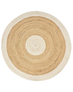 Alfombra Redonda Tejida de Algodón y Yute para Sala de Estar, Dormitorio, Área del Sofá, Tapete Trenzado Hecho a Mano, Decoración del Hogar, Revestimiento para Piso - Product Image 4
