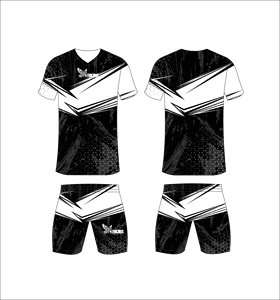 Conjunto de Uniforme de Fútbol Sublimado Personalizado, Azul Marino y Verde con Patrón de Pinceladas, Transpirable y de Secado Rápido, para Hombres y Niños - Product Image 2