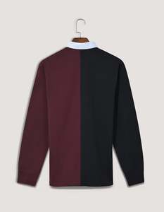 เสื้อรักบี้แขนยาวผู้ชาย ปกติดกระดุม แขนยาว ทอเนื้อผ้าอย่างดี สวมใส่สบายๆ สำหรับฤดูใบไม้ร่วง - Product Image 6