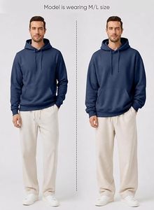 Sudadera con Capucha para Hombre, Tallas Grandes, Casual, Más Vendida y Popular, con Logotipo Personalizado en la Parte Delantera, Ecológica, 100% Algodón, para Invierno - Product Image 4
