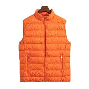Chaleco de invierno para hombre, sin mangas, con logotipo personalizado, de algodón, para calentar el cuerpo, venta al por mayor. - Product Image 2