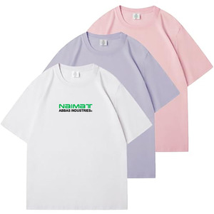 เสื้อยืดแขนสั้นผู้ชายทรงโอเวอร์ไซส์ ผ้าคอตตอนเจอร์ซีย์ คอกลม พิมพ์ลายตัวอักษร สไตล์ลำลอง - Product Image 3