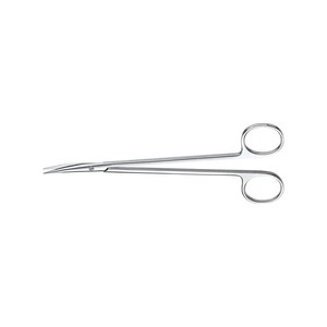 MORSE <b>Scissors</b> Sharply Pointed Externally <b>Sharpened</b> Bottom Blade Serrated Mirror Finish Curved Length 7in 17.8cm ZETOMEDPRO - Product Image 1