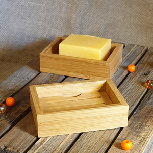 Porte-savon en bois d'acacia avec drainage - Accessoires de salle de bain en bois faits à la main en gros - Product Image 2