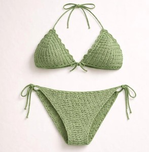 Modèle de bikini au crochet |   Bikini fait main : soutien-gorge et bas - Product Image 1