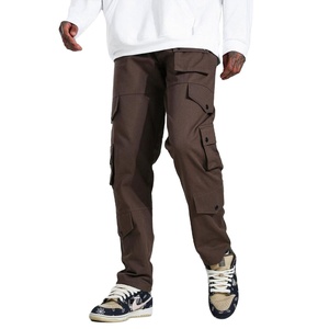 กางเกงคาร์โก้ของผู้ชายผ้าแคนวาสแบบลำลองผ้าฝ้าย100% ออกแบบล่าสุดมุ่งเน้นการส่งออก - Product Image 4