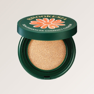 Base de maquillaje en cojín coreana Brukesia Skin Enhancer Matte Cushion No 1 Pale Peach, base de maquillaje en cojín, base de maquillaje con efecto aerógrafo - Product Image 2