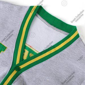 Cárdigan personalizado con cuello en V para hermandades, fraternidades, escuelas, invierno, unisex, universidad NSU, suéter griego, bordado en chenilla - Product Image 6