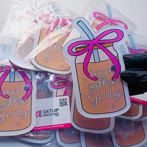Las Mejores Pinzas Profesionales para Extensión de Pestañas de Acrílico Sólido, Duraderas y Sostenibles, con Diseño de Taza de Café Helado, Herramienta de Belleza - Product Image 1