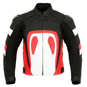 Professional <b>Men's</b> Motorcycle Faux Leather <b>Jacket</b> CE Armored Breathable Racing Protective Gear Motorbike Riding Stand Collar - Product Image 6