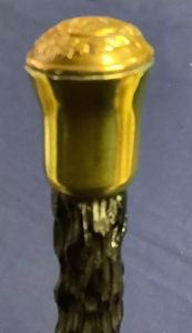 Bâton de marche nautique en laiton, magnifique canne en bois robuste, style steampunk, 12 pouces - Product Image 4