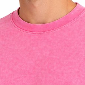 T-shirt Homme Vintage à Manches Courtes en Coton Lourd, Coupe Classique, Personnalisable avec Logo OEM, Effet Délavé à l'Acide, Impression DTG DTF, 100% Coton - Product Image 5