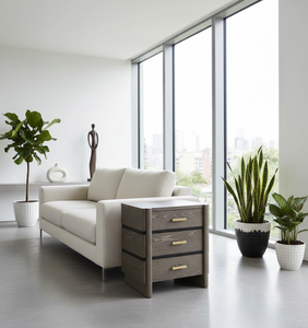 Table de chevet à 3 tiroirs, cadre de lit pour chambre à coucher, meubles de maison, meubles en bois sur mesure, fabrication artisanale, qualité d'exportation, qualité supérieure - Product Image 4