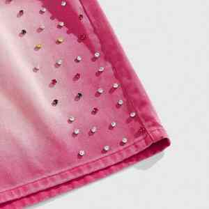 Shorts en jean vintage personnalisés pour homme – Été, décontracté, taille mi-haute, respirant, séchage rapide, 100 % coton, bords bruts, fermeture éclair et décoration strass - Product Image 5