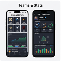 RoyalCraft ESports, Aplicación Móvil Híbrida para Partidos en Vivo, Torneos, Puntuaciones de Equipos, Noticias de Juegos, Versión Empresarial, en Stock