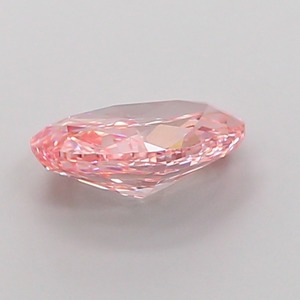 Diamant CVD rose vif fantaisie de forme ovale modifiée, cultivé en laboratoire, 1,55 carat, clarté VS1, polissage excellent, diamant non monté de luxe - Product Image 3