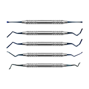 Instrumentos para Implantes Dentales Bone Bridge Instruments Dental Vista, Juego de Espátulas para Cemento Recubiertas de Titanio, 5 Piezas, Raspadores Manuales BBI-538 CE - Product Image 5