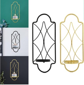 Candelabro de Pared Minimalista de Metal Hecho a Mano para Decoración Navideña del Hogar - Product Image 4