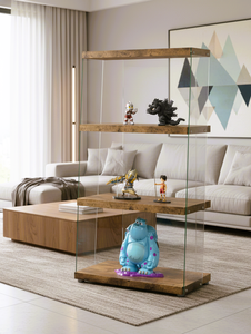 Estante de cristal de boutique moderno para el hogar, mueble para exhibir en la sala de estar o para aplicaciones de Hotel/Villa o supermercado, en venta al por mayor - Product Image 3