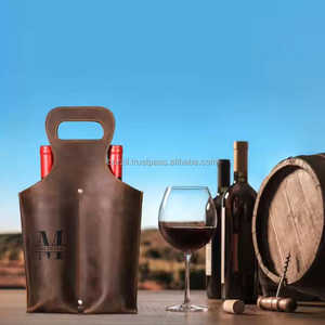 Estuche de Cuero Genuino Moderno para una Botella de Vino, Bolsa de Cuero de Lujo para Vino, Estilo Elegante, Proveedor LEB-0079B - Product Image 6