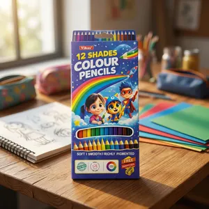 Venta al por Mayor de Juego de Lápices de Colores Vikas, Lápices de Colores de Primera Calidad para Dibujo Escolar, Arte y Proyectos Creativos - Product Image 2