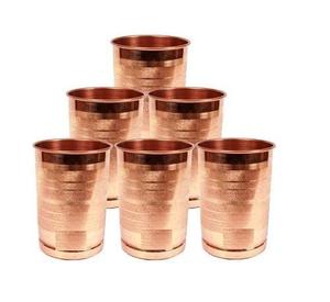 Vaso de Cobre con Estampado Floral, Diseño Botánico Vibrante, Borde Enrollado Ancho, Cuerpo Liso, Vajilla Tradicional - Product Image 2