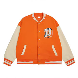 Wholesale Custom Quick Dry Varsity <b>Jacket</b> for Men Custom Made Lightweight Leather Sleeve Casual Baseball Varsity <b>Jacket</b> - Product Image 4