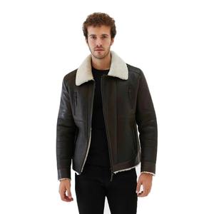 Veste en cuir pour homme, cuir de vache véritable, veste de motard, veste de mode, logo personnalisé, vente en gros OEM - Product Image 3