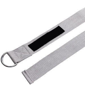 Sangle de yoga couleur grise, service OEM, qualité supérieure, produit populaire, pour hommes et femmes, pour la gym, les exercices de fitness, prix de gros - Product Image 5