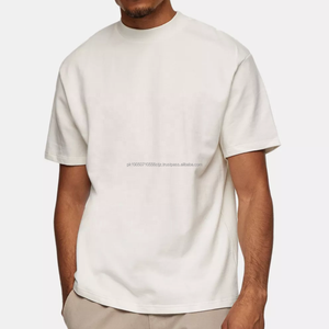 Camiseta de algodón de manga corta de verano para hombre, material de alta calidad, cuello redondo, camisetas Unisex en blanco - Product Image 1
