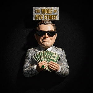Colgante de Letra con Diamantes, Figura de Gangster, Chapado en Oro de 18K, Accesorio de Joyería para Streetwear, Fiesta o Regalo - Product Image 1