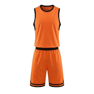 Conjunto de camiseta de baloncesto azul unisex, camiseta sin mangas de malla con pantalones cortos de cintura elástica, ropa que absorbe la humedad para todas las estaciones - Product Image 5