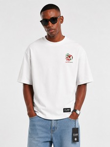 สินค้าขายดี เสื้อยืดคอตตอนผู้ชายสั่งทำพิเศษพร้อมกระเป๋าตัดสี - Product Image 1