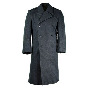 Trench-coat confortable pour homme, ceinture à la taille, doublure douce, boutons recouverts sécurisés, coton/laine, écologique, haute qualité - Product Image 1