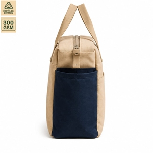 Bolsa Térmica para Almuerzo de Lona de Algodón Laminada de 280 GSM, 26x24x17 cm, con Logotipo Personalizado, Venta al Por Mayor, OEM, Marca Privada, Modelo MY-03 - Product Image 3