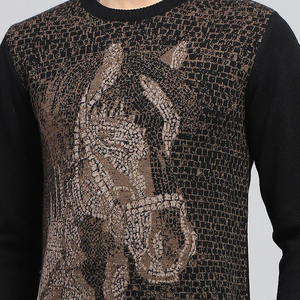 Suéteres de punto para hombre, cálidos para invierno, personalizados con logotipo, buen material, en venta. - Product Image 4