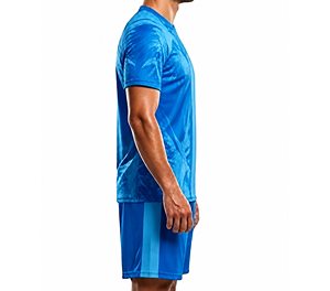 Ensemble de maillots de football deux pièces personnalisés de haute qualité nouveau design d'uniforme de football personnalisé avec technologie de coupe automatisée - Product Image 5