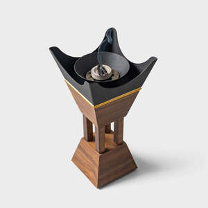 Quemador de Incienso de Madera Natural Hecho a Mano con Bolsa de Almacenamiento de Algodón, Quemador de Incienso de Madera Ecológico con Bolsa de Transporte - Product Image 2