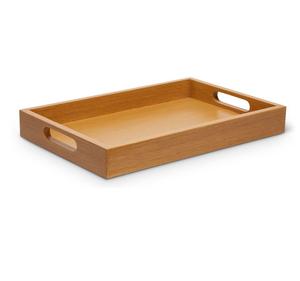 Plateaux décoratifs en bois d'acacia avec poignées, parfaits pour servir le petit-déjeuner, les collations et les boissons - Product Image 1