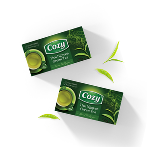 Sachets de thé vert parfumé au jasmin en vrac pour exportation, sachets filtrants portables avec enveloppes, Cozy Tea - Product Image 6