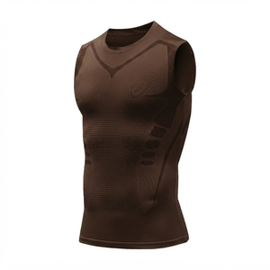 Wholesale Breathable Crew Neck Cotton <b>Running</b> <b>Singlet</b> Muscle Athletic Shirts Sleeveless Fitness Wear Workout Men Gym Tank Top - Product Image 5
