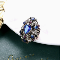 Nouvelle Arrivée Bague Unisexe Style Punk en Alliage Plaqué Argent avec Corail, Marque YOUKEEN, Bijoux Tendance en Gros
