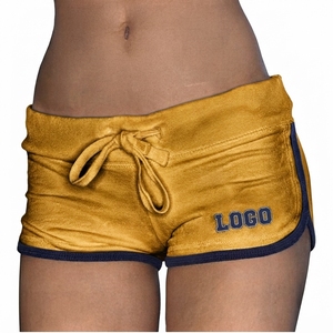 Pantalones Cortos Deportivos de Verano con Logotipo Personalizado OEM, Cintura Elástica con Cordón, Secado Rápido, Transpirables, de Algodón French Terry, Corte Bajo - Product Image 4