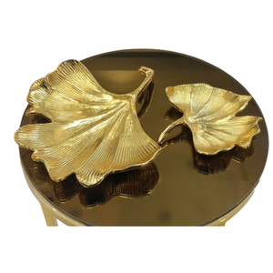 Bandeja de Servicio para Aperitivos y Postres de Diseño Admirable, Bandeja de Metal Plateado de Primera Calidad con Acento de Libélula para Suministros de Hotel - Product Image 3