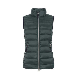 Chaleco Bomber de Invierno para Hombre, Color Borgoña, Corte Ajustado, Relleno de Poliéster, Tela de Lona, Resistente al Viento - Product Image 1